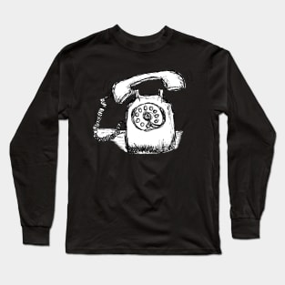 Ringing Telephone Sketch Long Sleeve T-Shirt